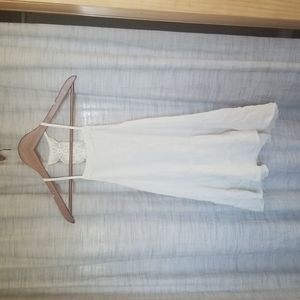 White Lacey Paper Crane Tank